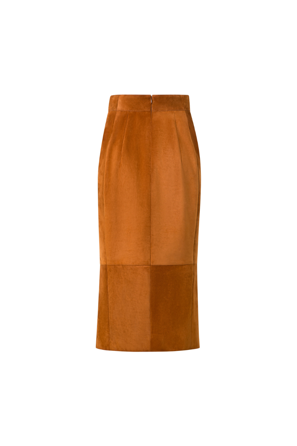Lamb Suede Pencil Skirt