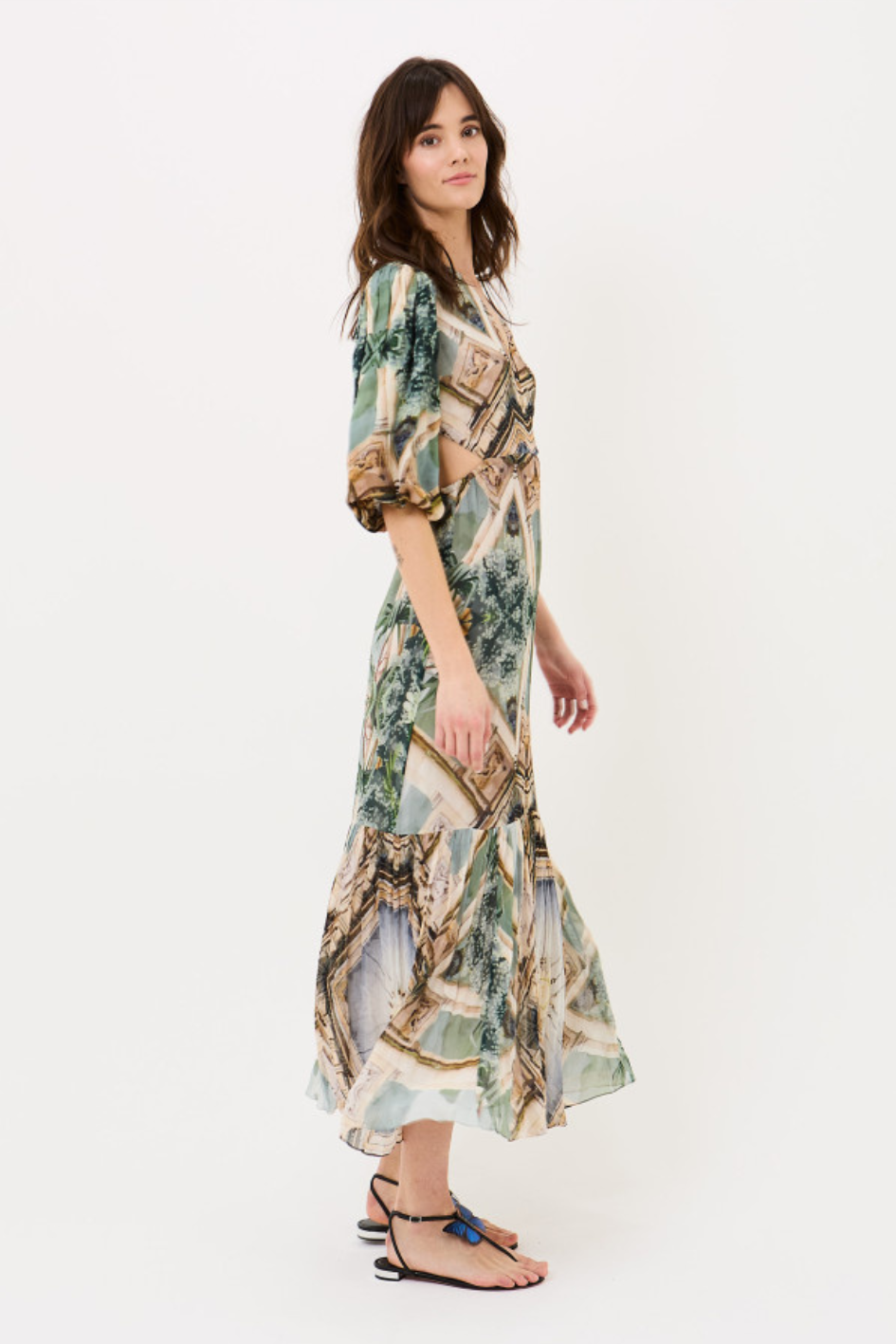 Palm and Prism long Dress