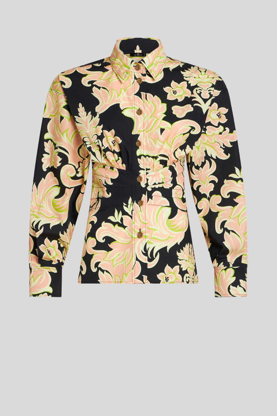 Tailored Blouse with Paisley Pattern