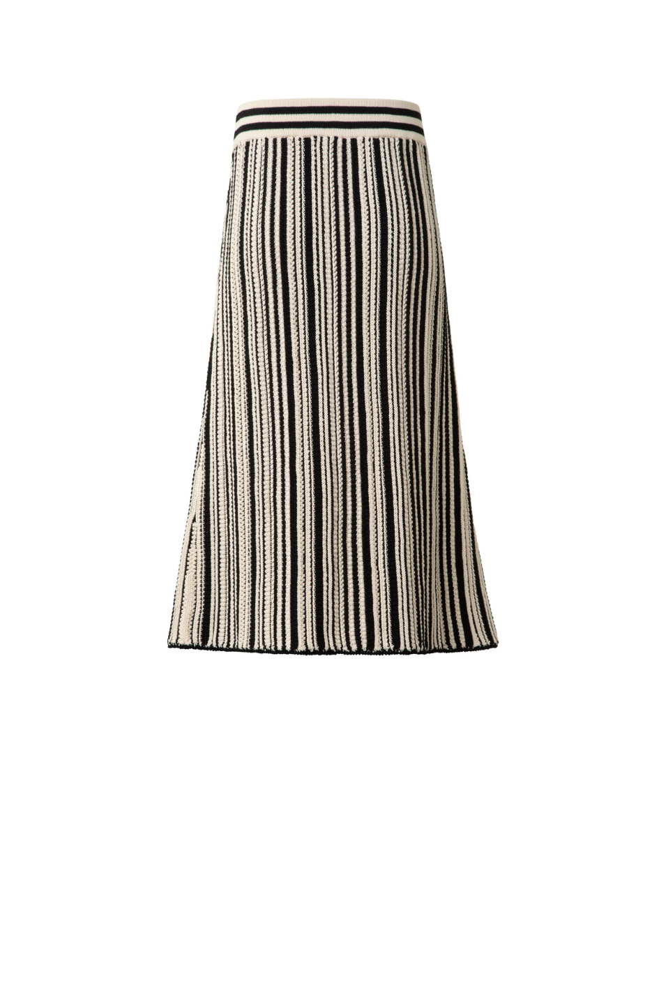 Knitted Skirt with Striped Pattern