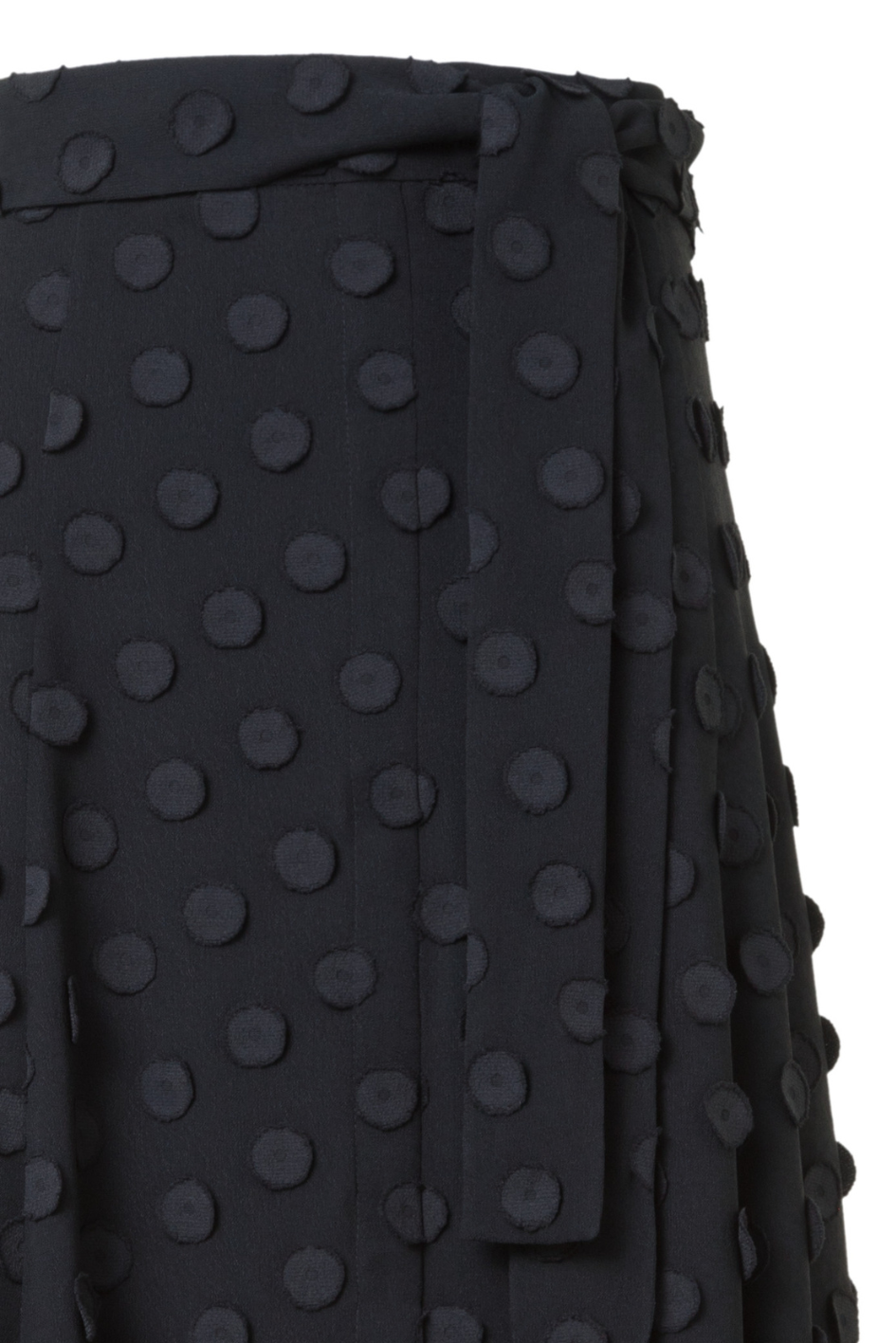 Boho Midi Skirt in Polka Dot Techno Georgette