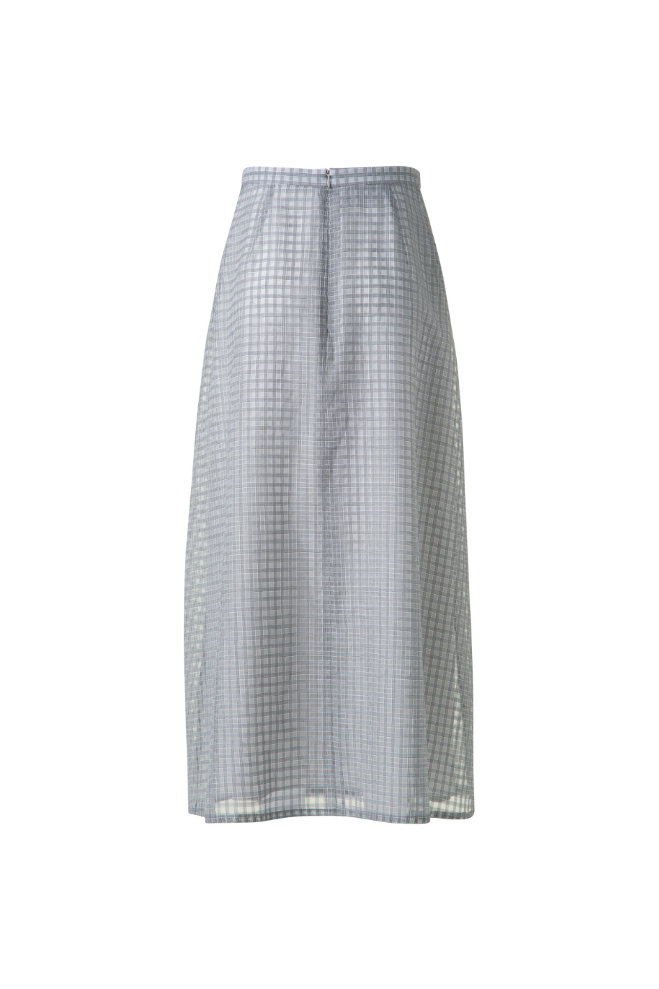Cotton Silk Voile Midi Skirt