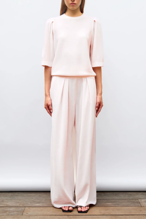 Tournesol pleated Knit Top