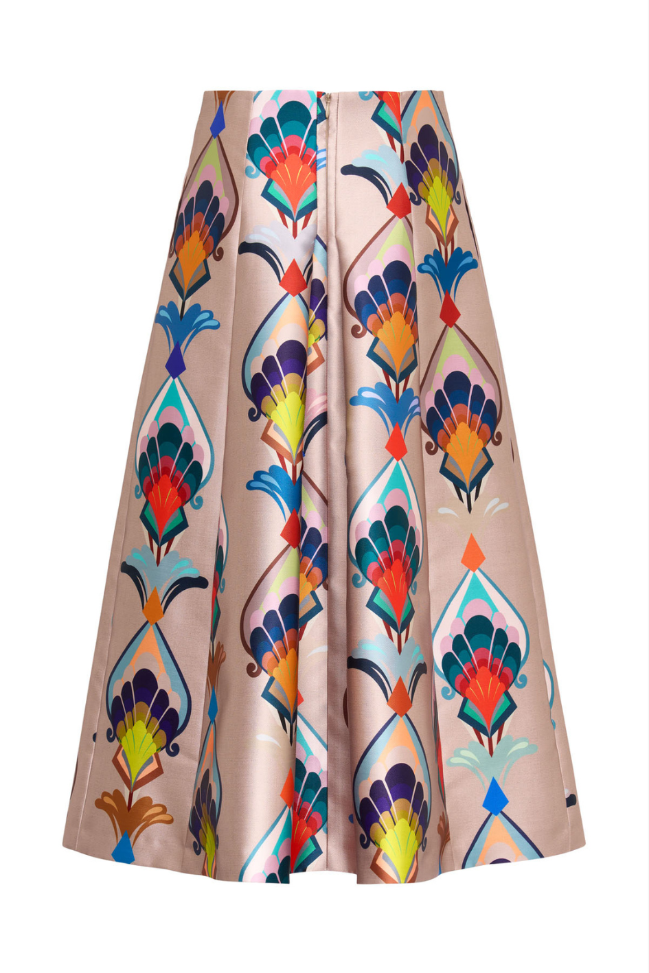 A-Line Skirt with Colorful Print