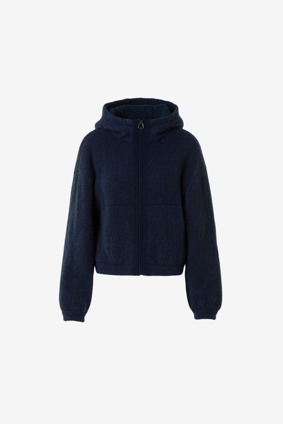 Knit Short Cardigan in Cashmere Silk Bouclé