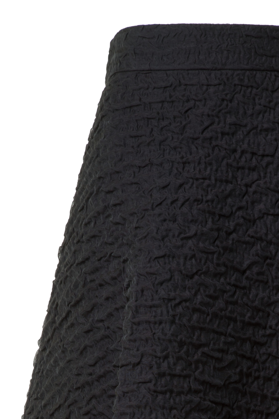 Bubble Techno Cotton Midi Skirt