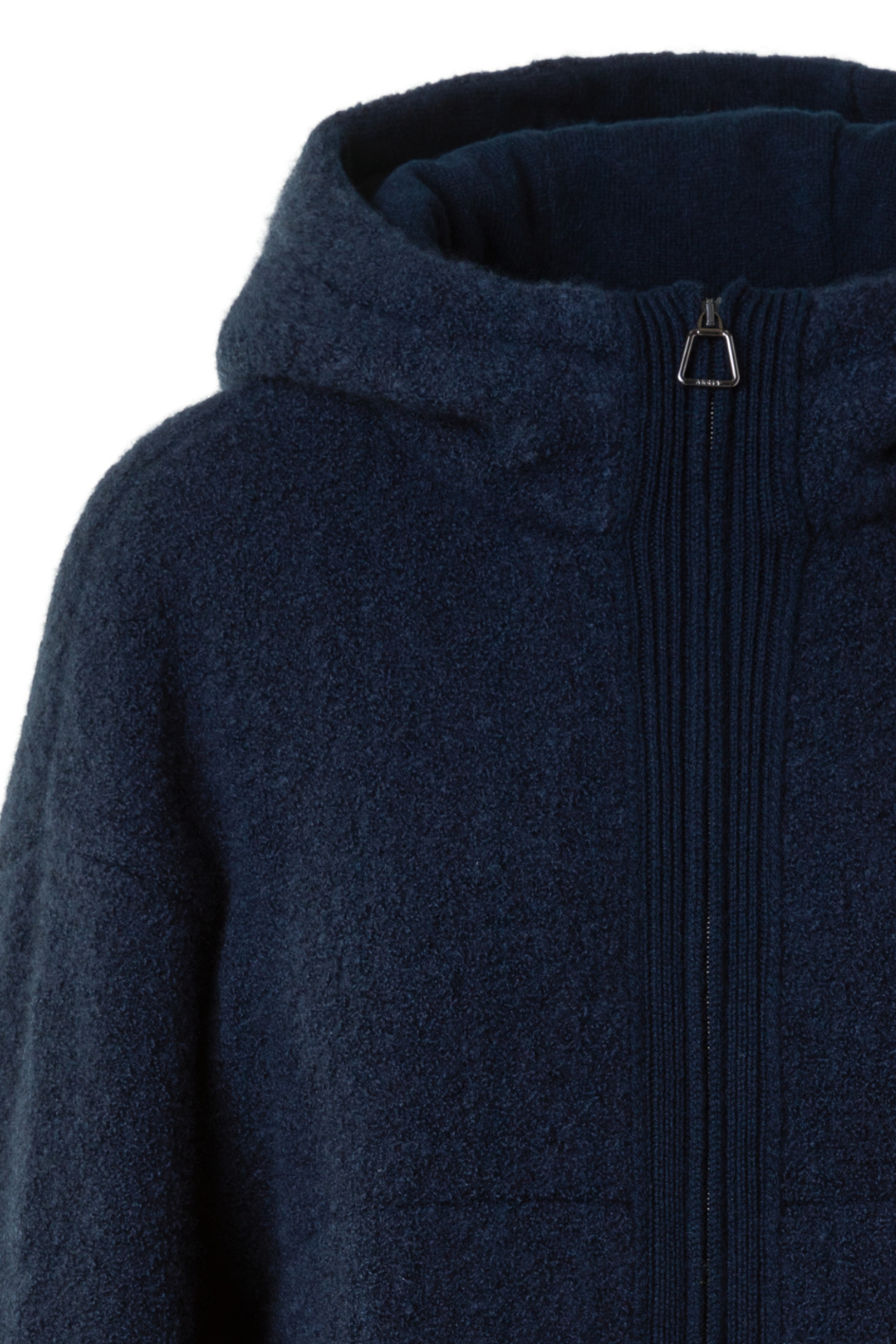 Knit Short Cardigan in Cashmere Silk Bouclé