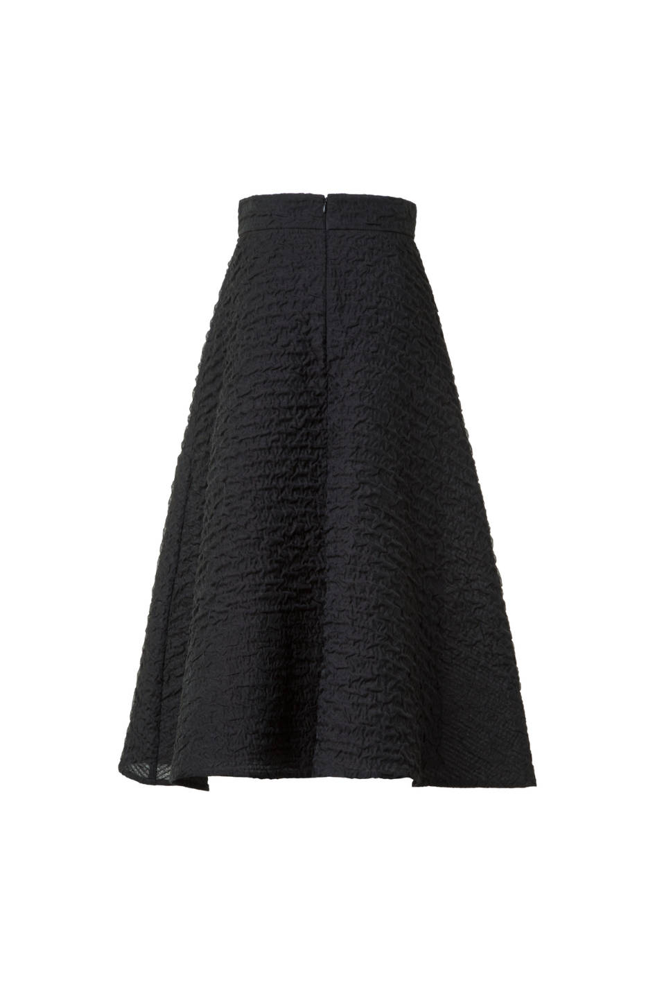 Bubble Techno Cotton Midi Skirt
