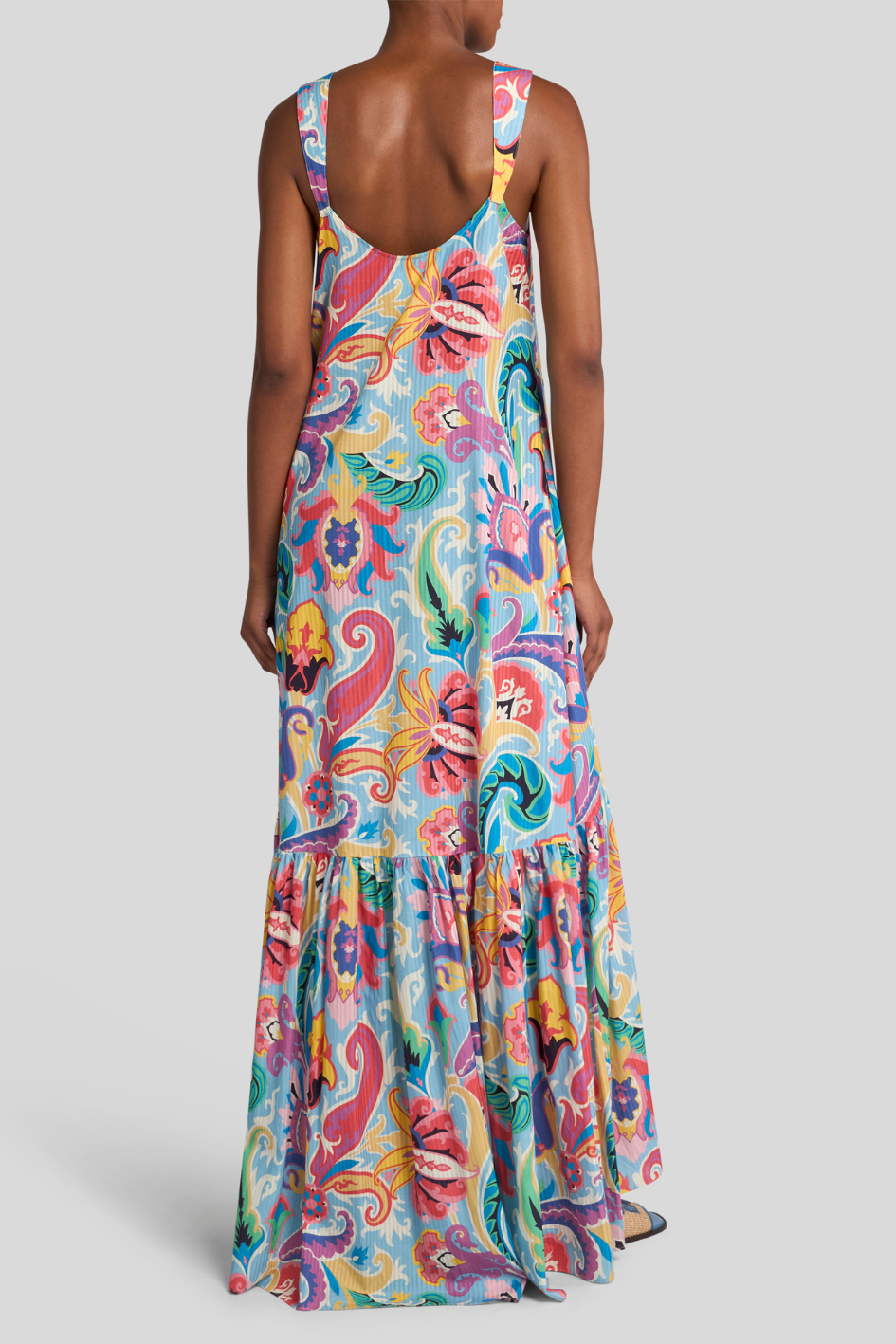 Dress with Vibrant Paisley Print