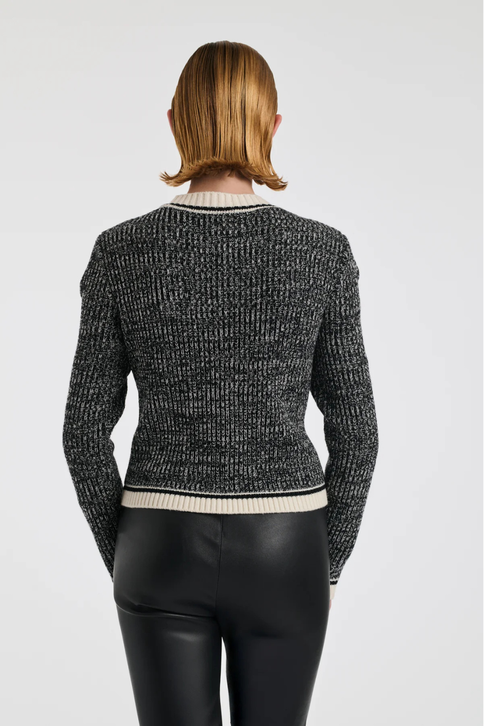 Cropped Cardigan with Patch Pockets