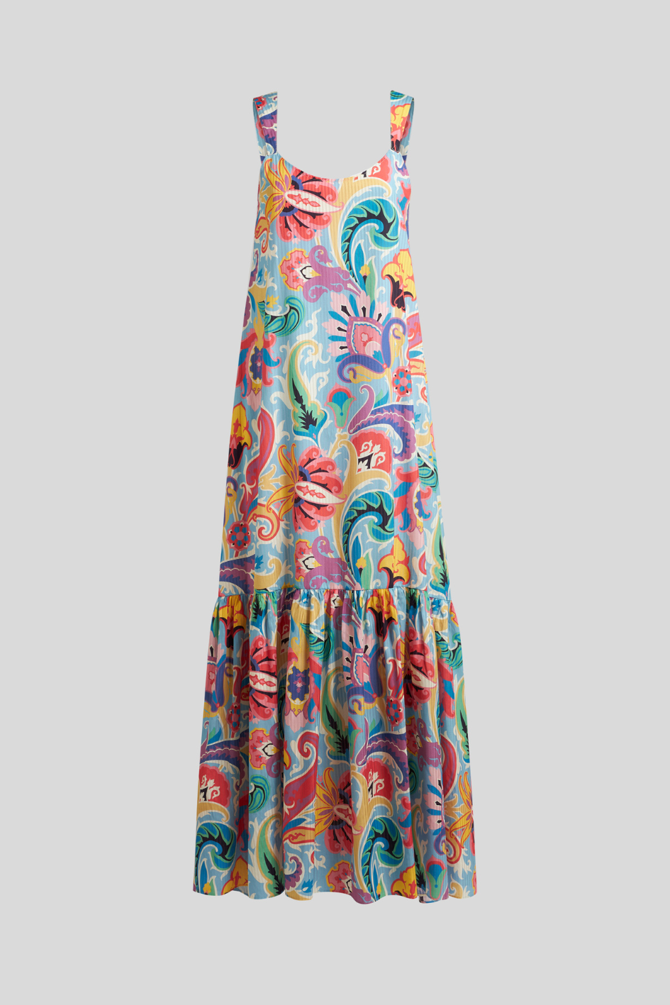 Dress with Vibrant Paisley Print