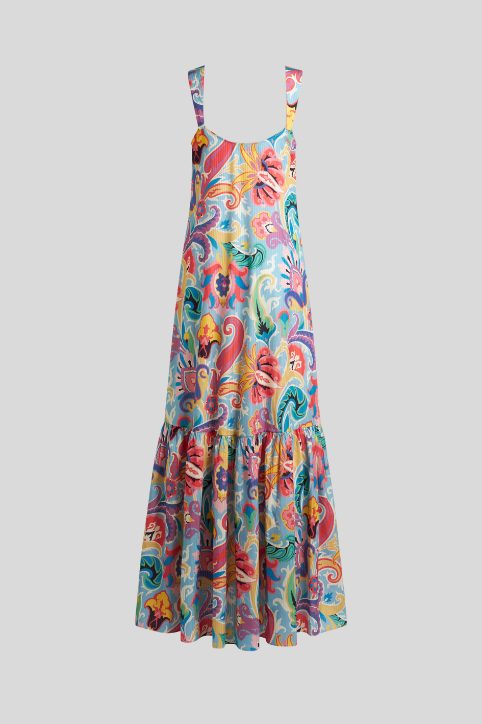 Dress with Vibrant Paisley Print