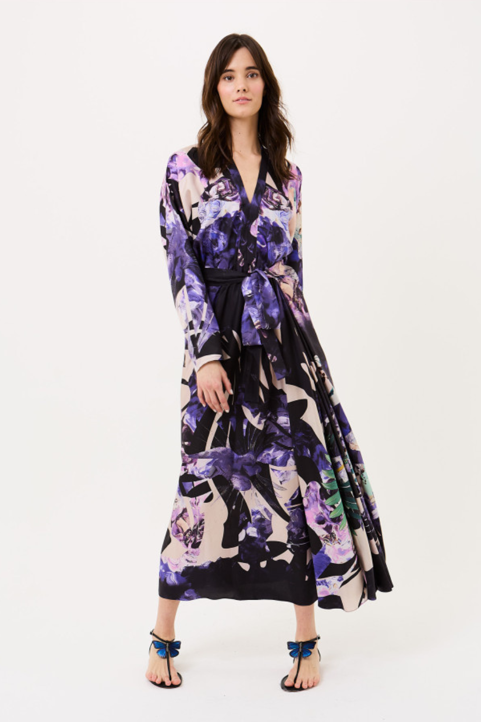 Garden of Wisteria midi Dress