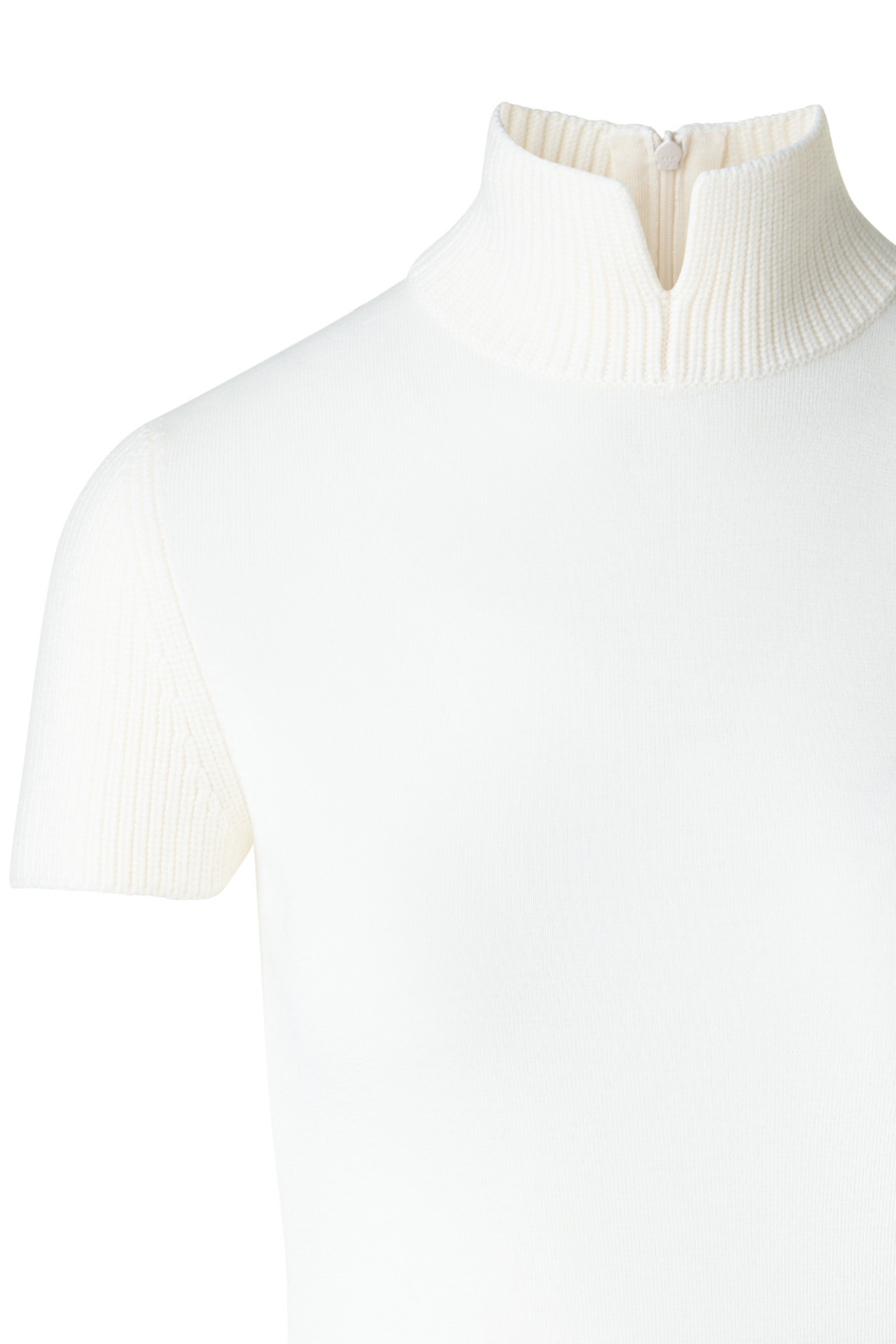 Virgin Wool Mock Neck Shirt
