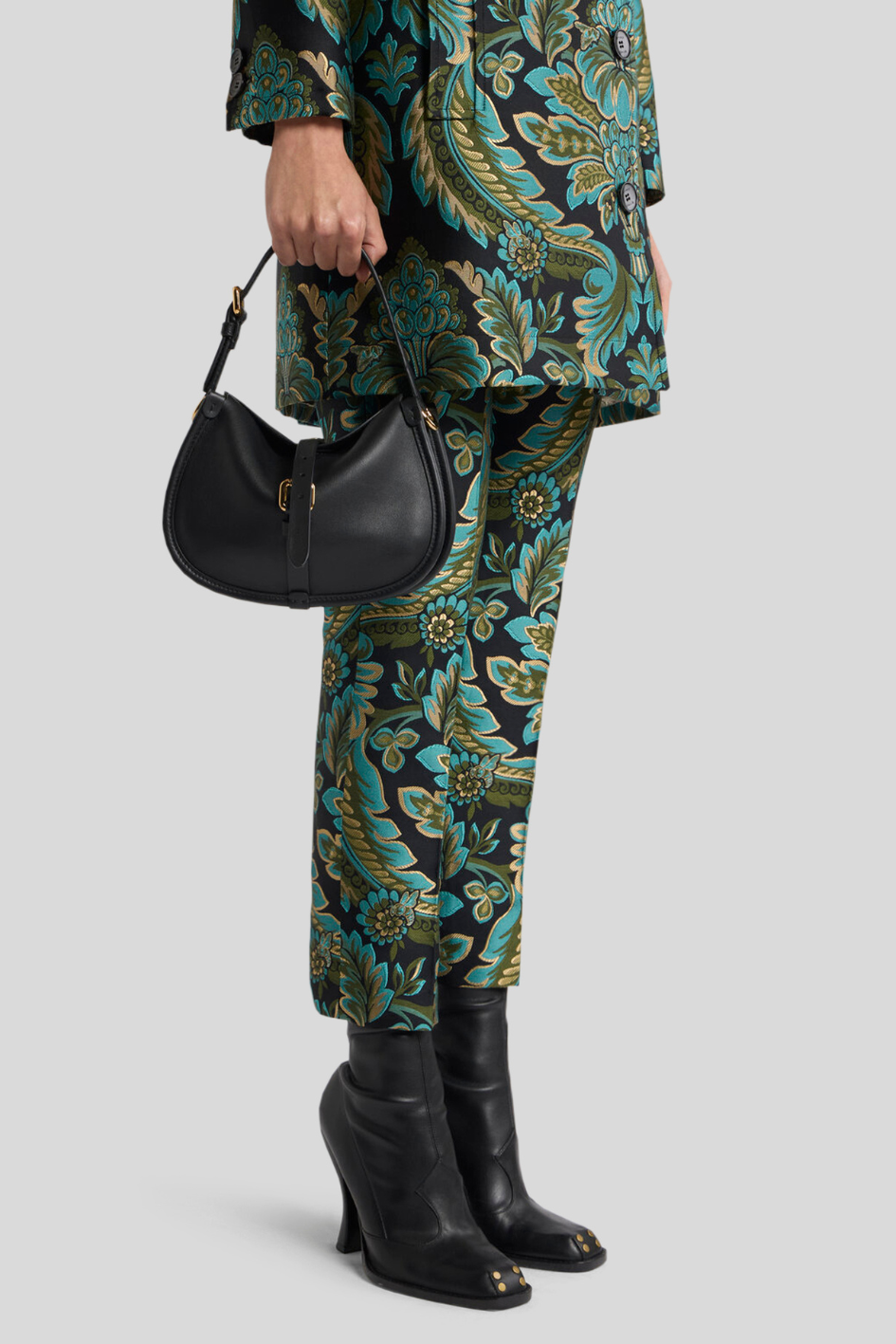 Black Leather Shoulder & Crossbody Bag