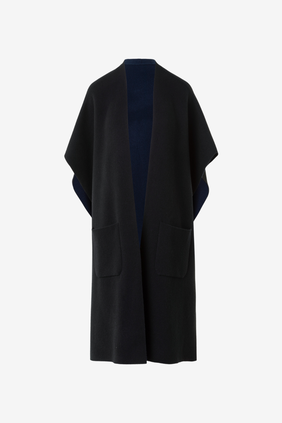 Knit Cape in Cashmere Double-Face