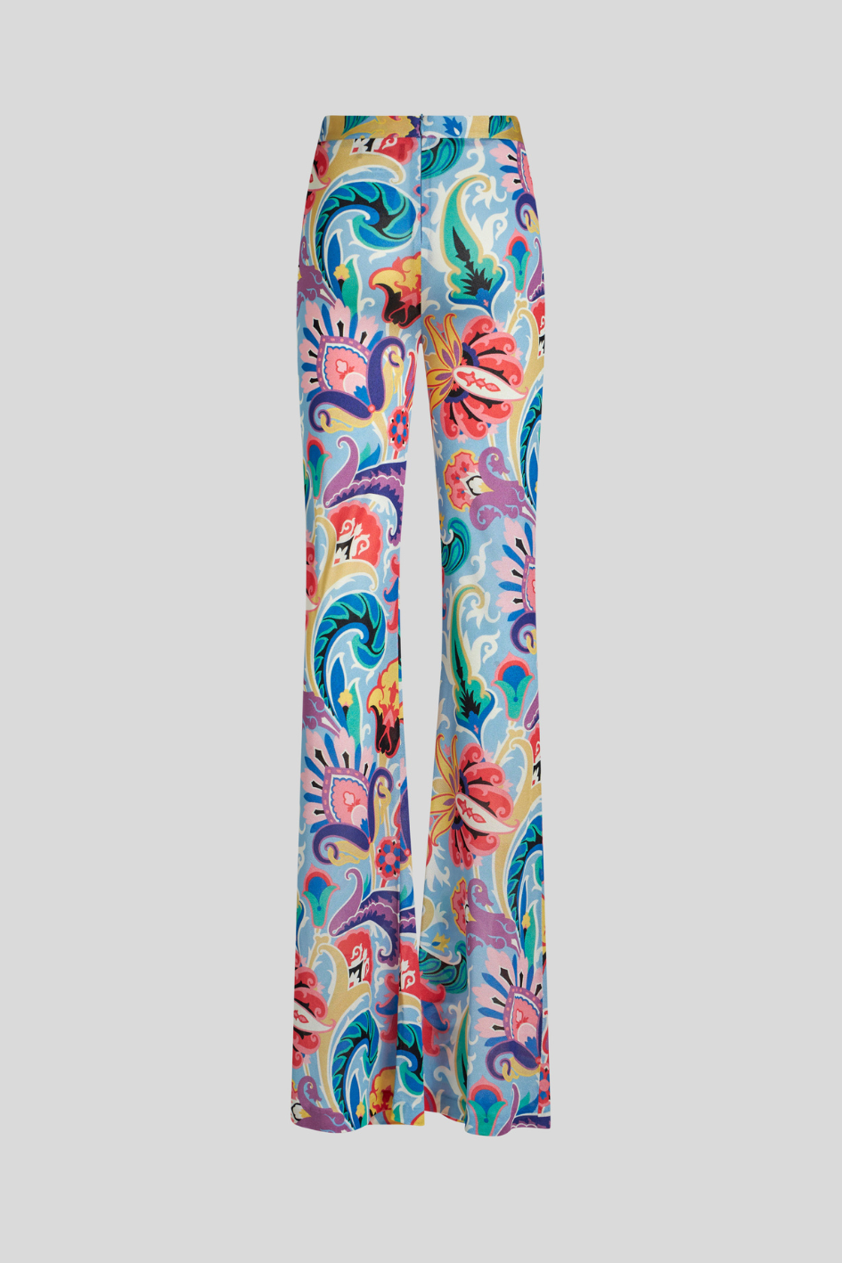 Flared Pants with Floral Print