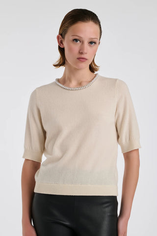 Jumper with Pearls and Rhinestones