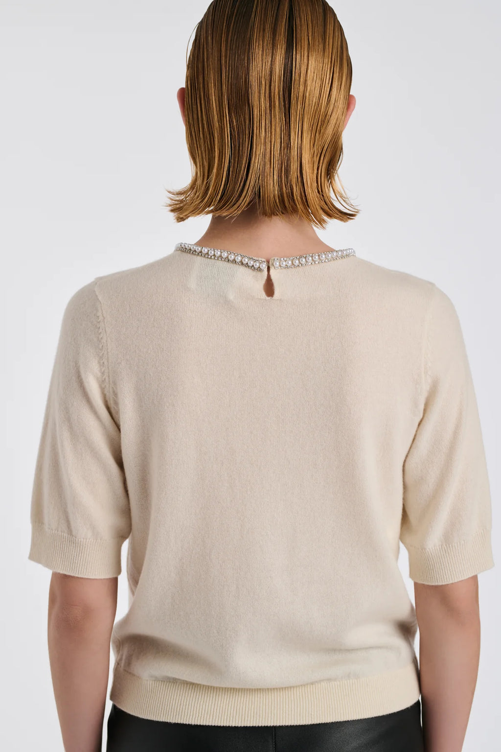 Jumper with Pearls and Rhinestones