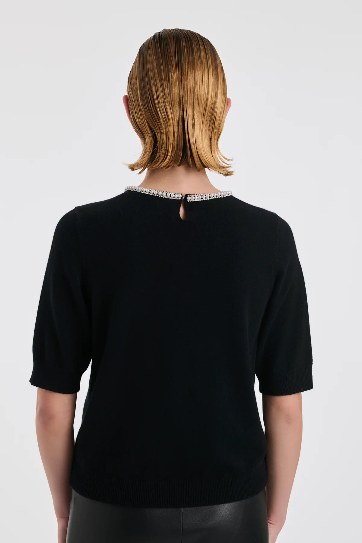 Jumper with Pearls and Rhinestones