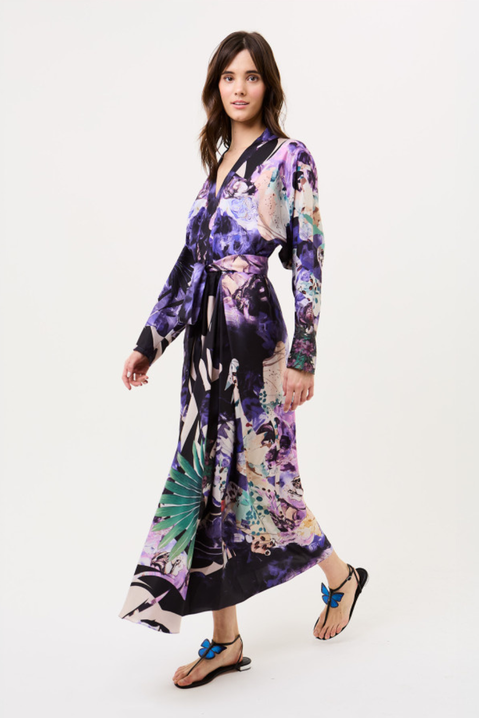 Garden of Wisteria midi Dress