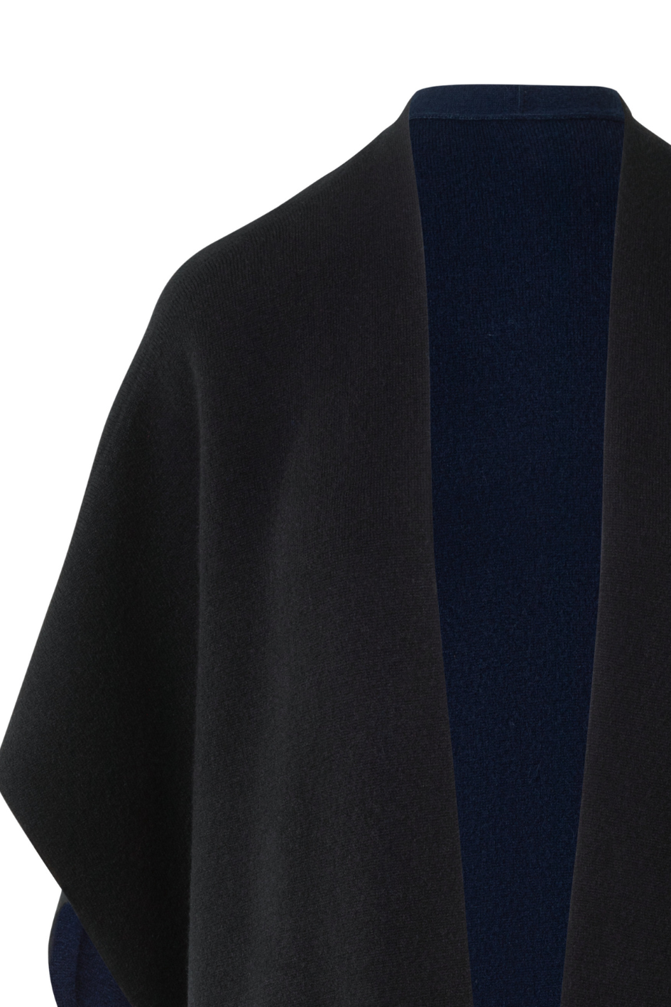 Knit Cape in Cashmere Double-Face