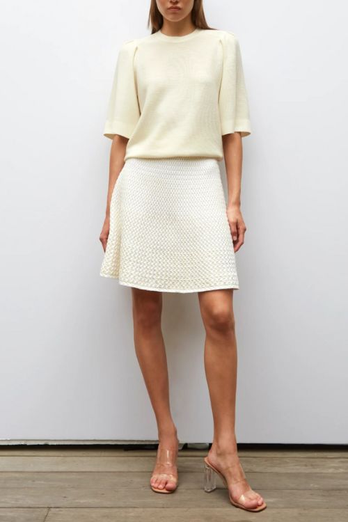 Tournesol pleated Knit Top