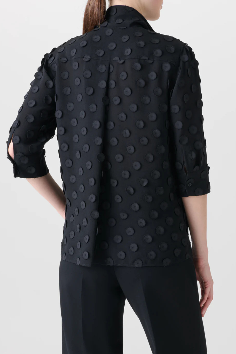 Bojo Blouse in Polka Dot Techno Georgette