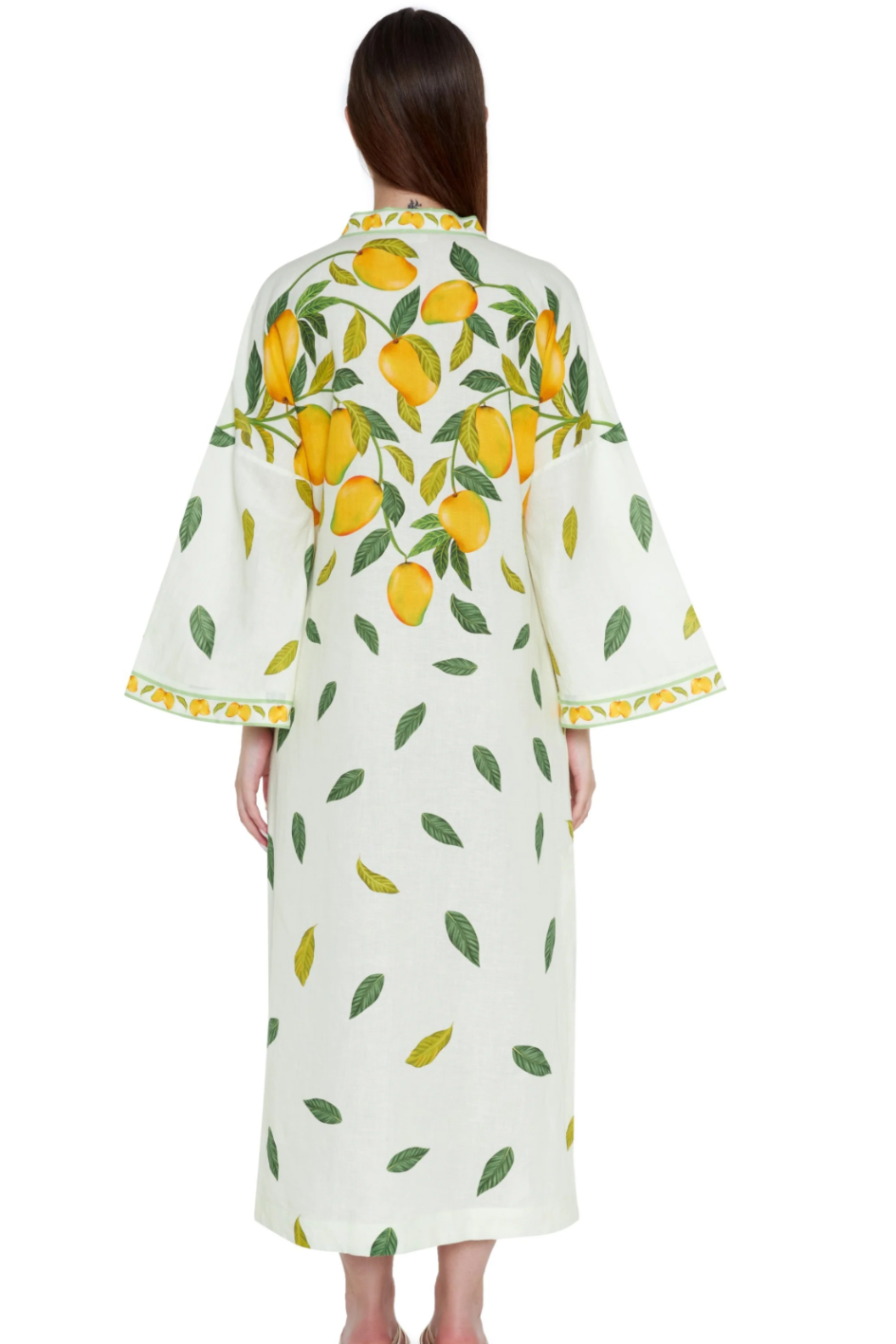 Dripping Alphonso Linen Dress