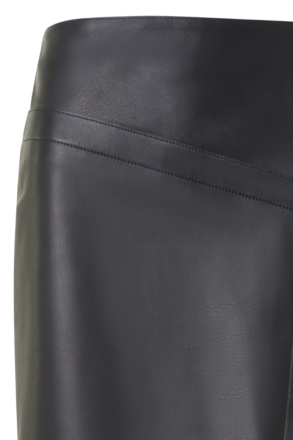Asymmetric Leather Skirt