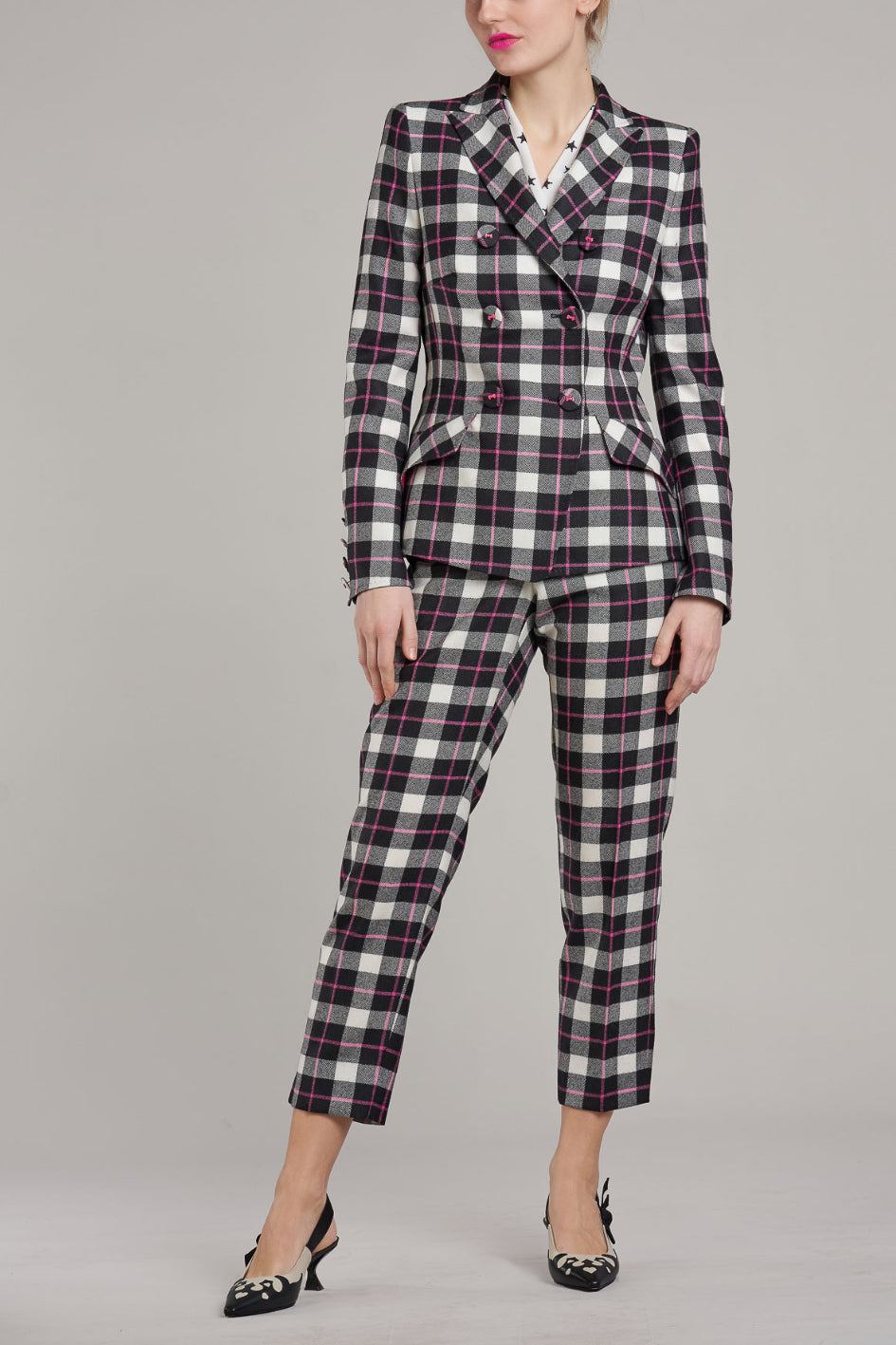 Checked Blazer