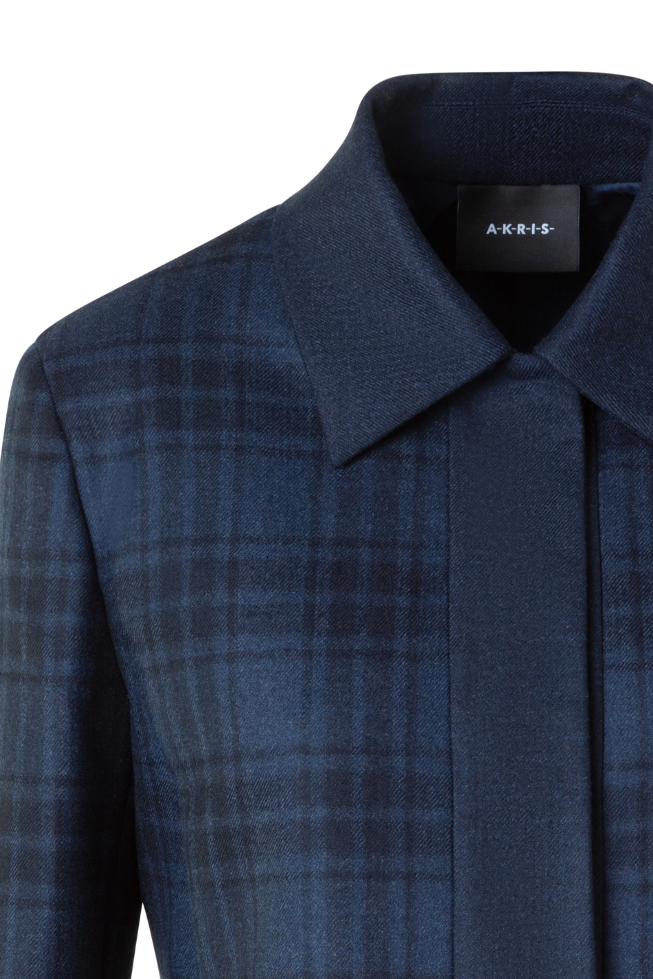 Lewitt Short Jacket in Wool Double-Face Check