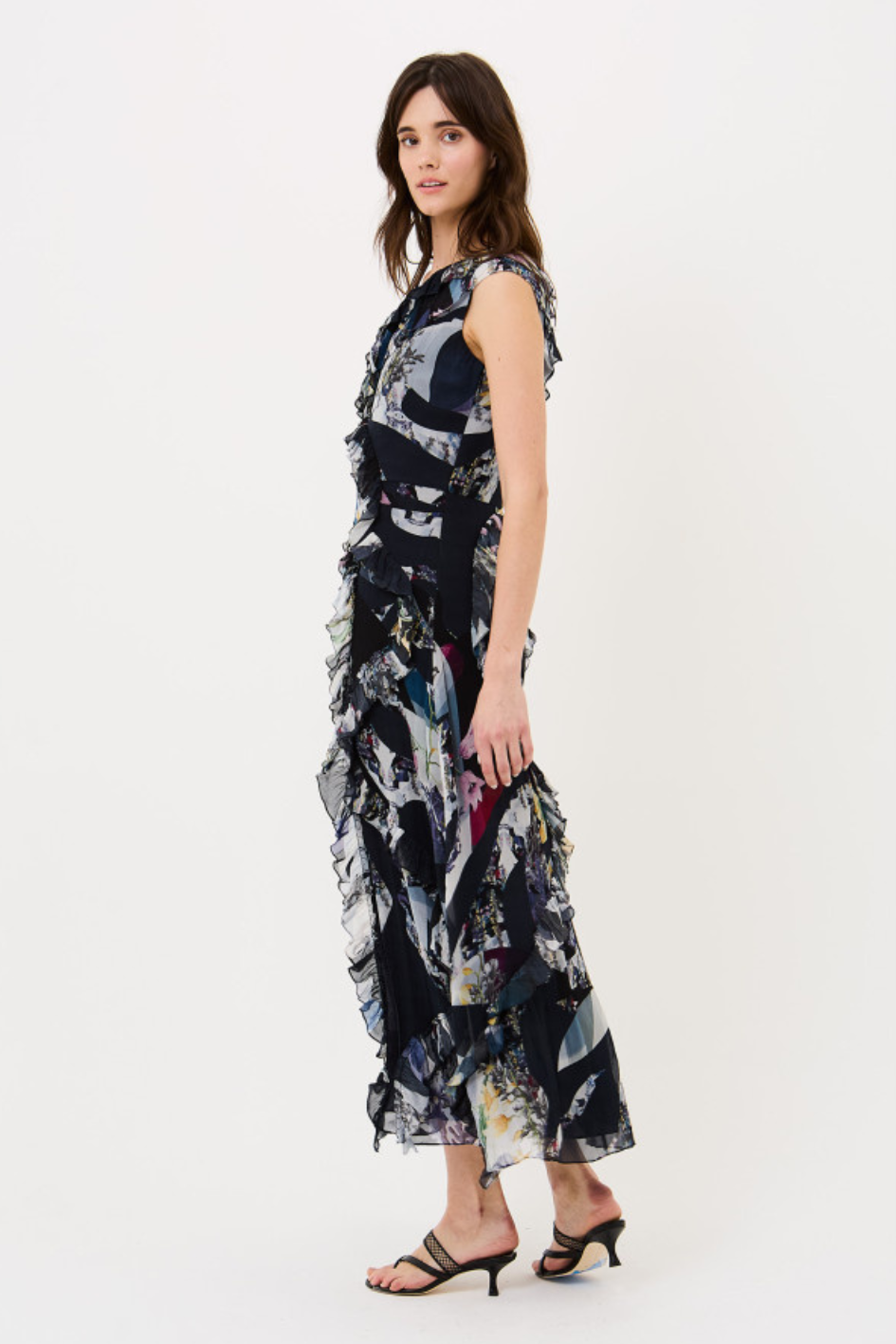 Baritone blue one-shoulder Dress