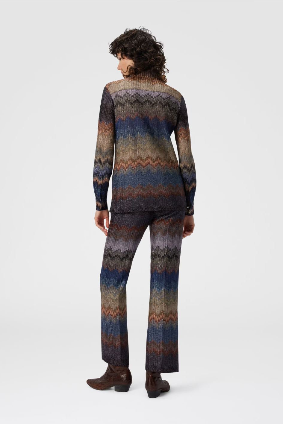 Viscose Shirt with Snake Pattern