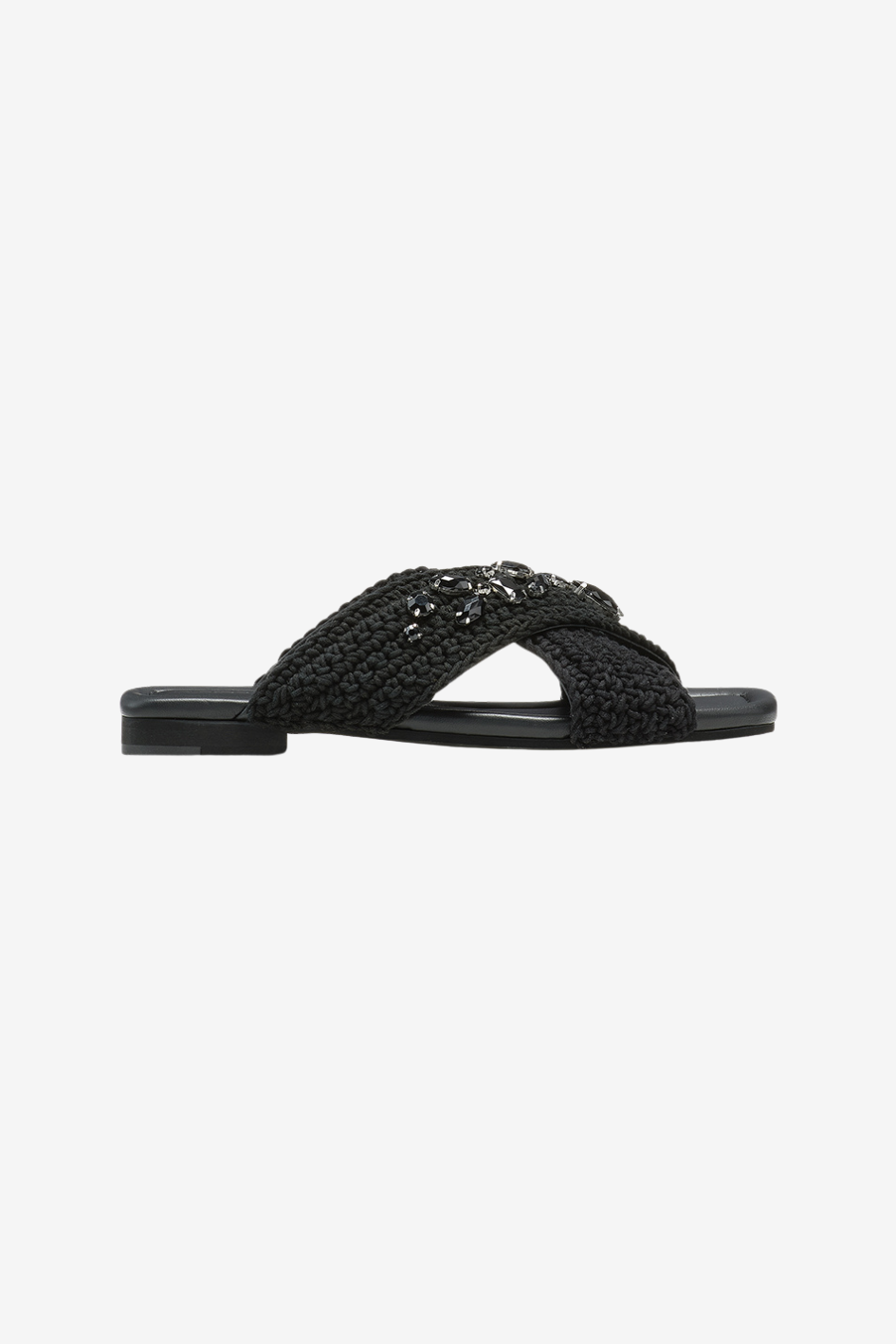 Woved Crossed Stones Sandal