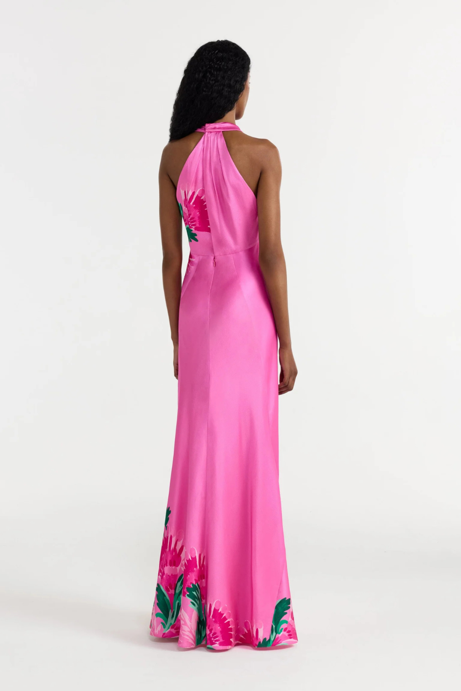 Suzette Long Dress in Phlox Feather