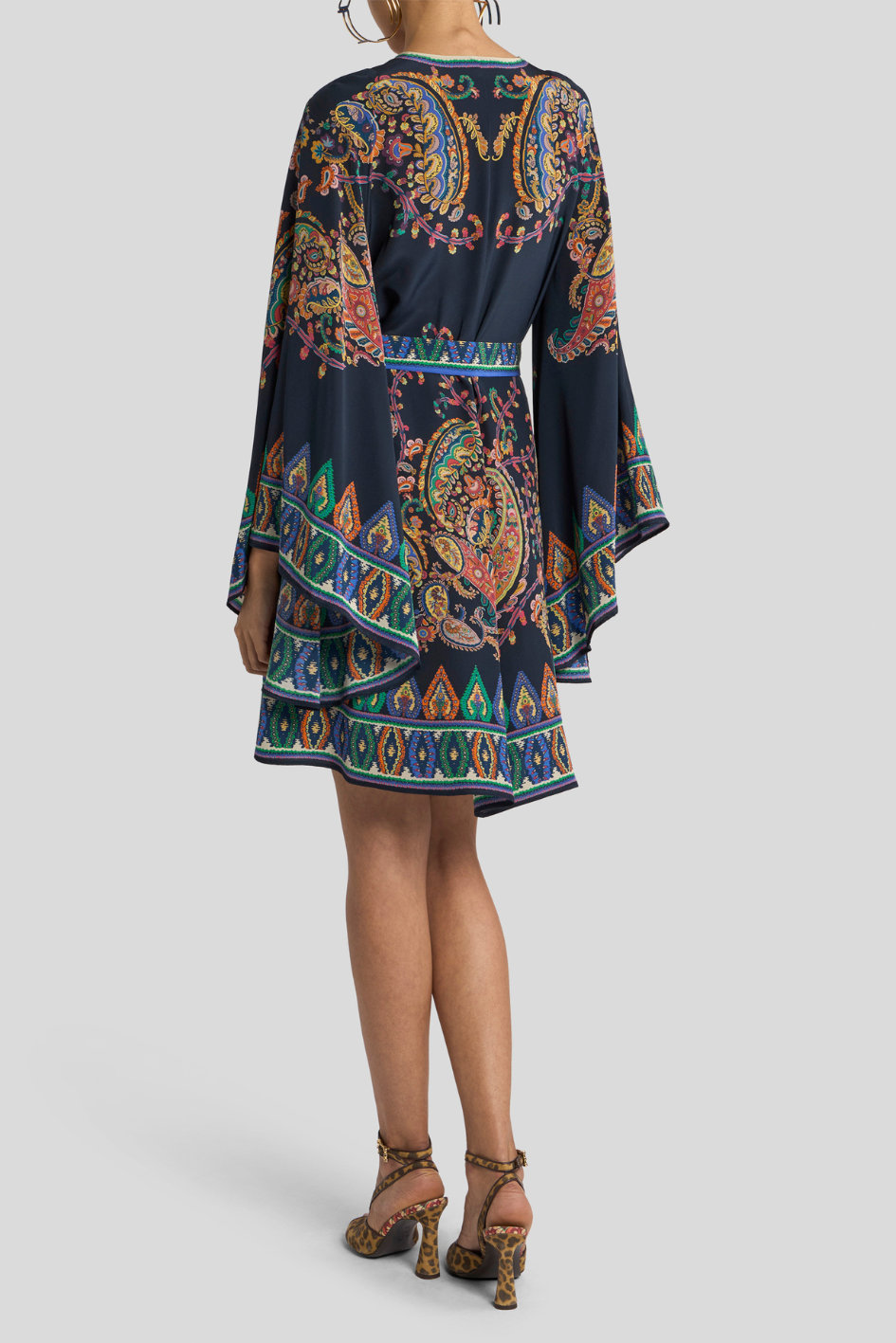 Fluid Blue Silk Dress