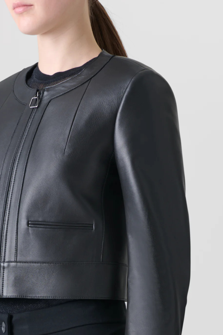 Piet Short Jacket in Lamb Nappa Leather