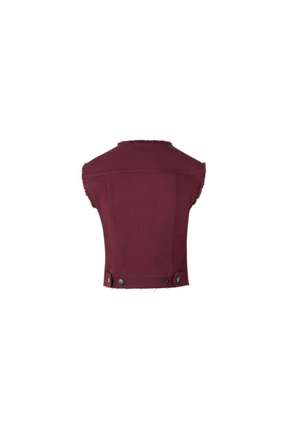 Motorbike Style Gilet in Cotton Stretch Denim