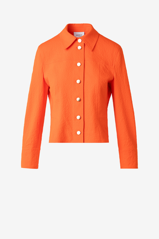 Bright Orange Textured Jacket