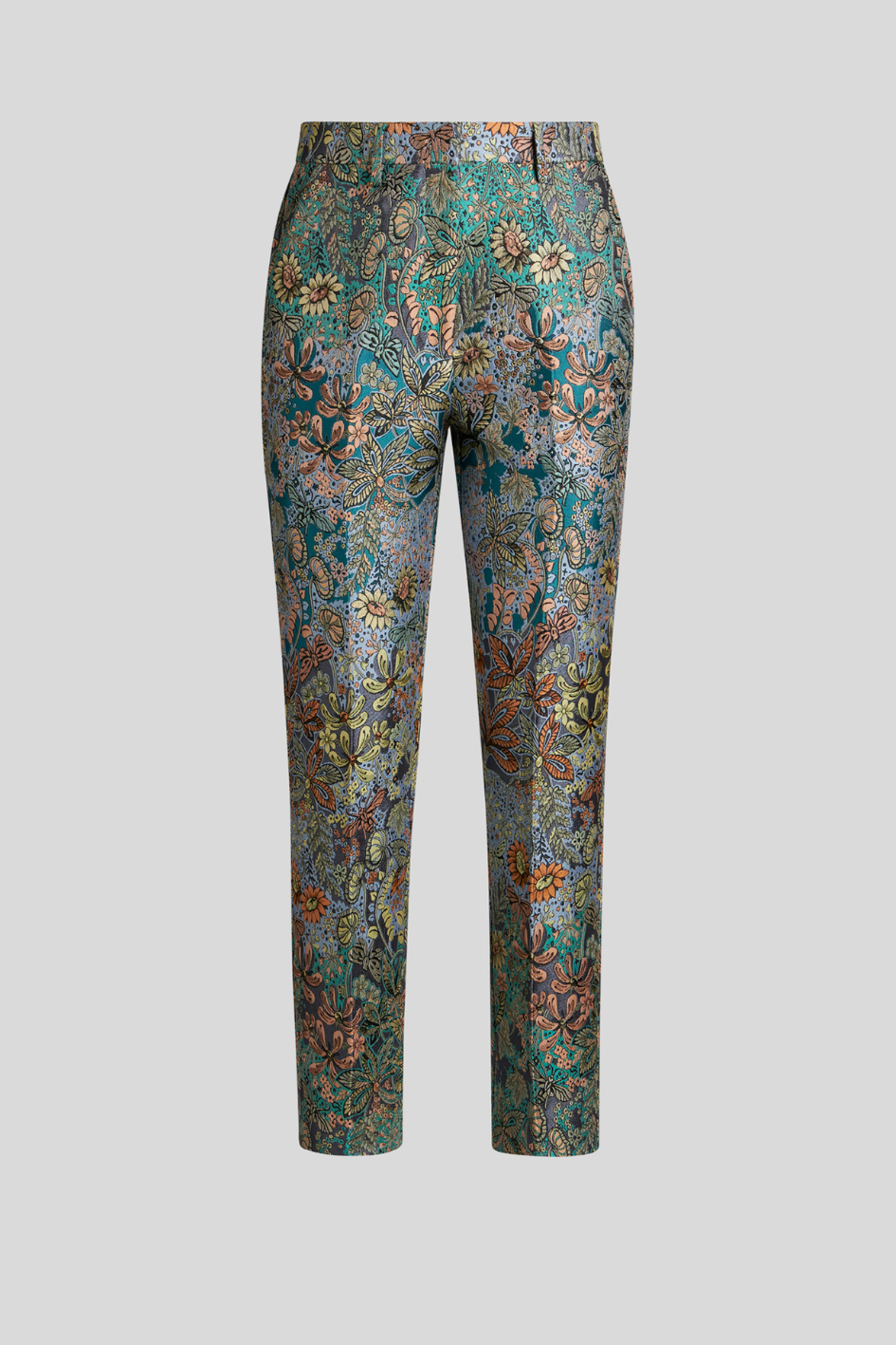 Floral Jacquard Trousers