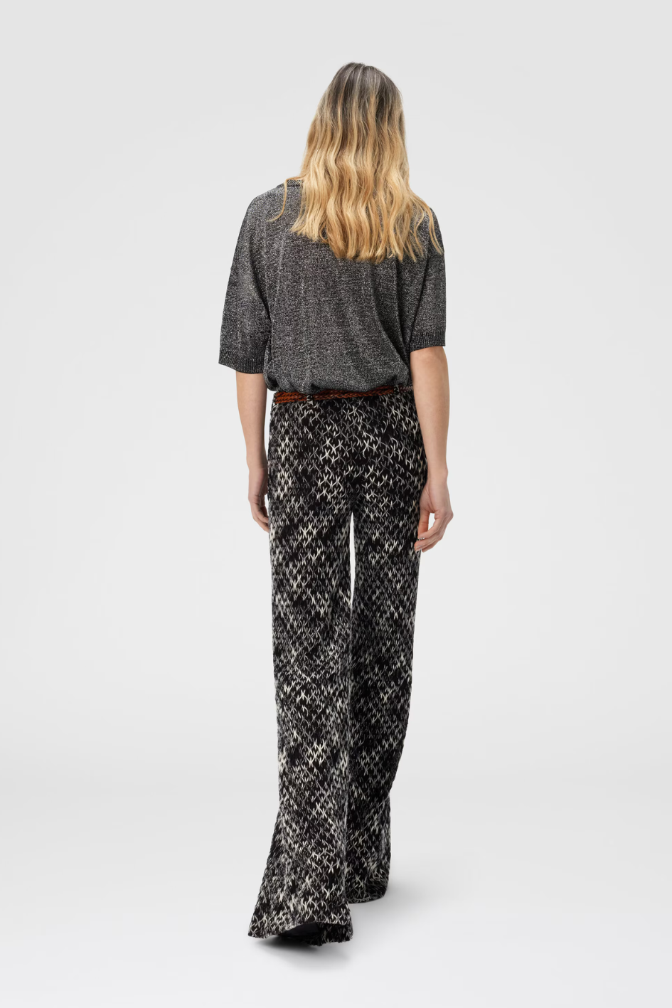 Palazzo Pants in Flame Lace Brown