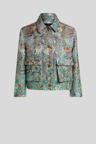 Cropped Paisley Jacket