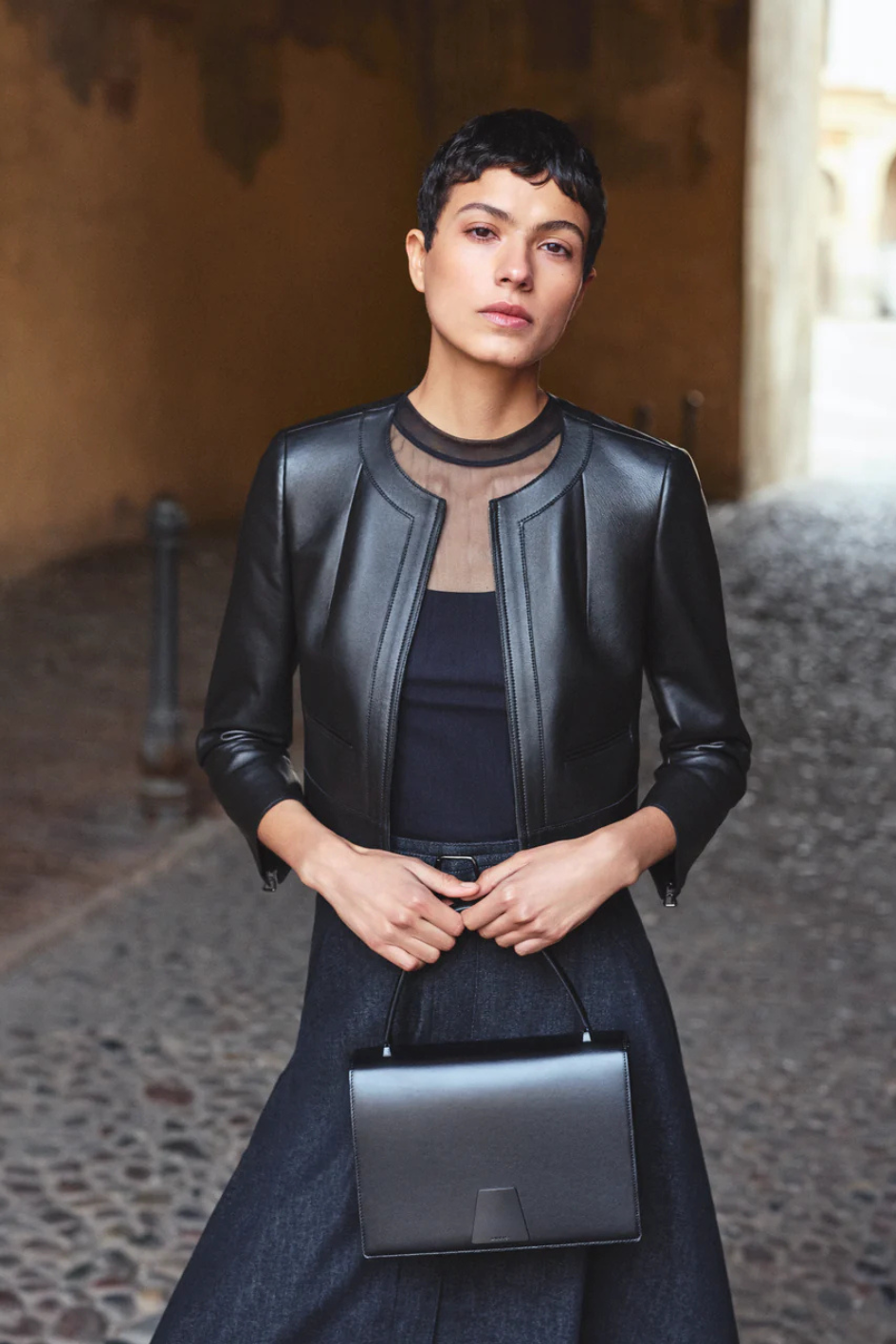 Piet Short Jacket in Lamb Nappa Leather