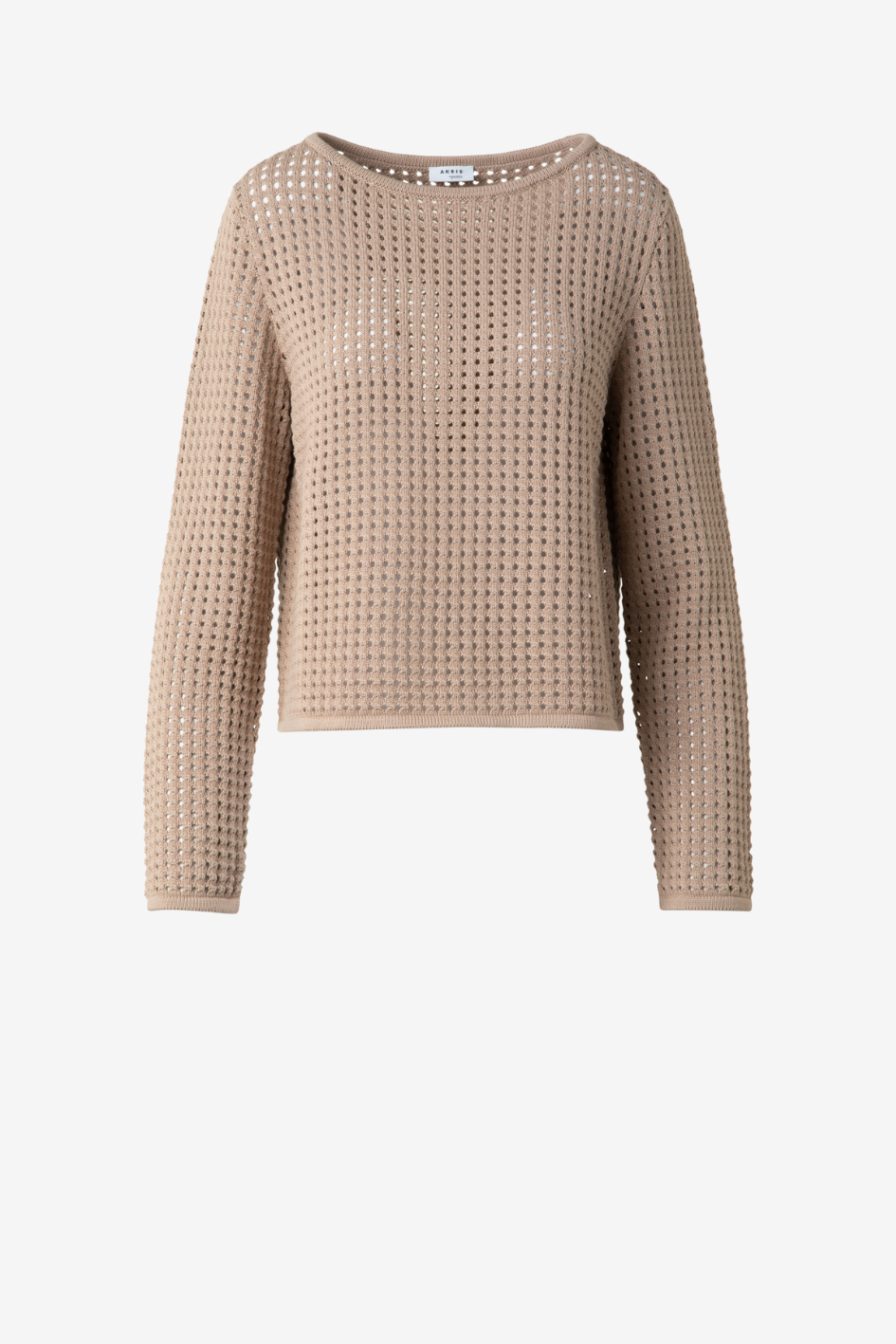 Beige Swearer with Boat Neck