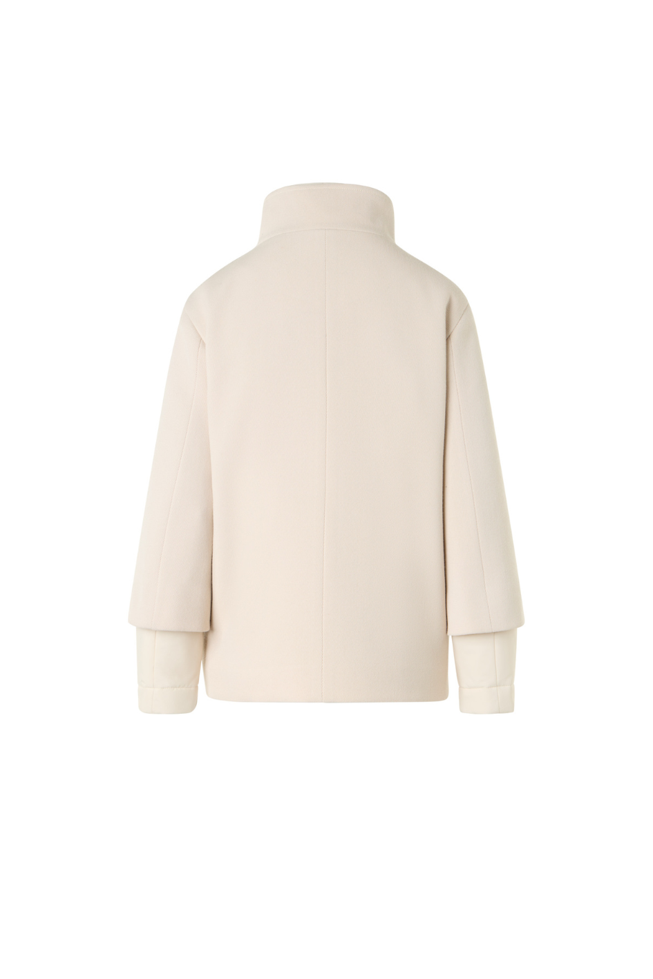 High-Neck Zip Jacket in Wool Blend