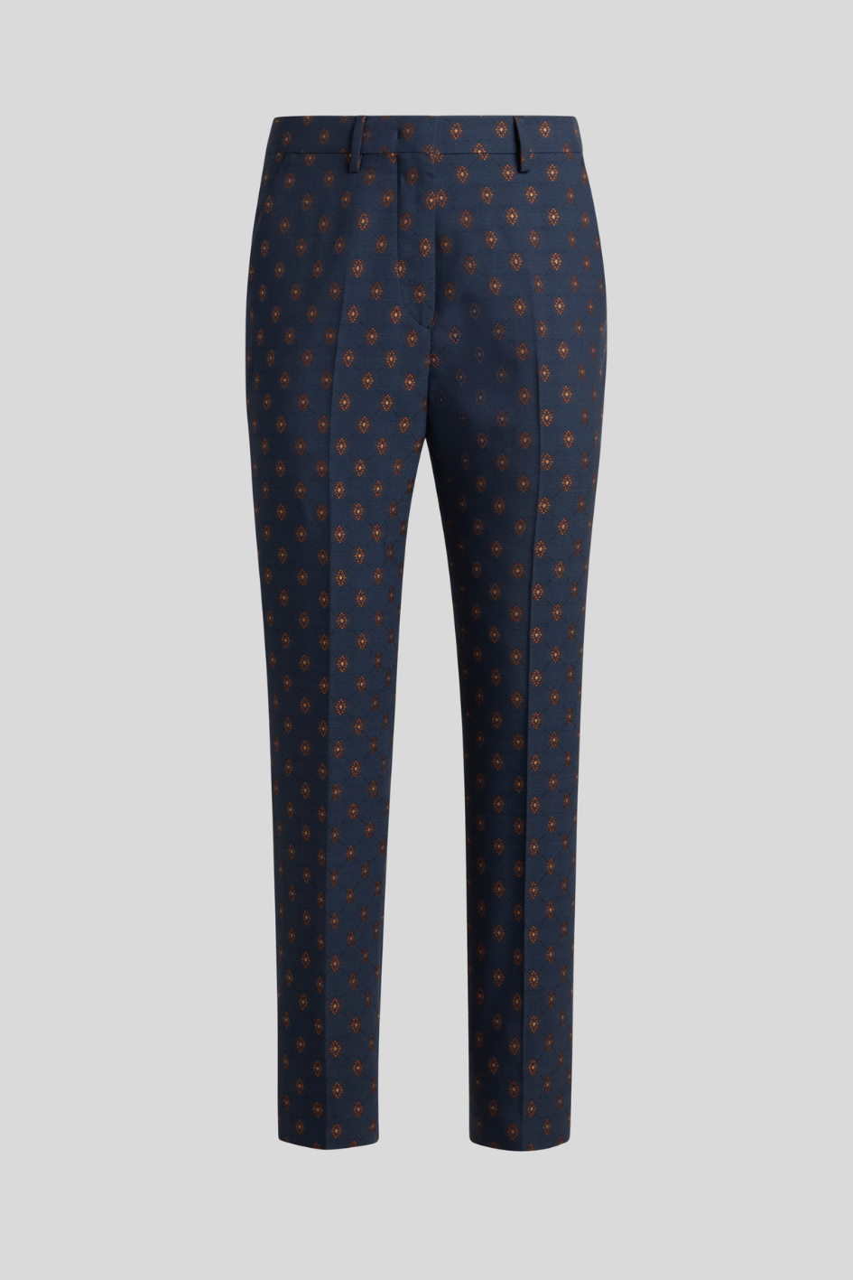 Tailored Jacquard Trousers with Pattern