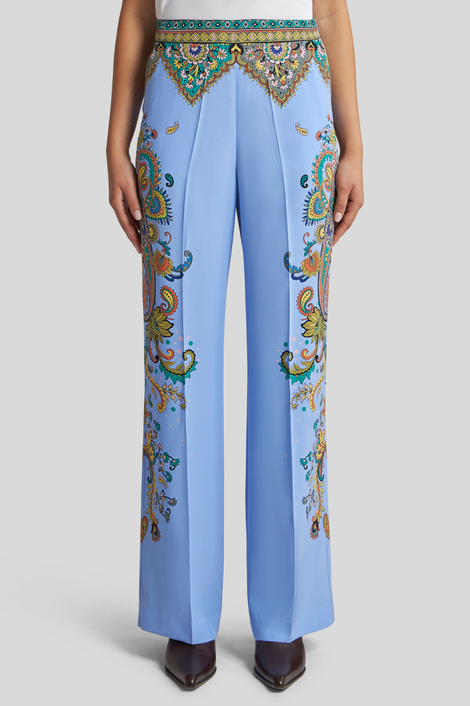 Paisley Silk Pants