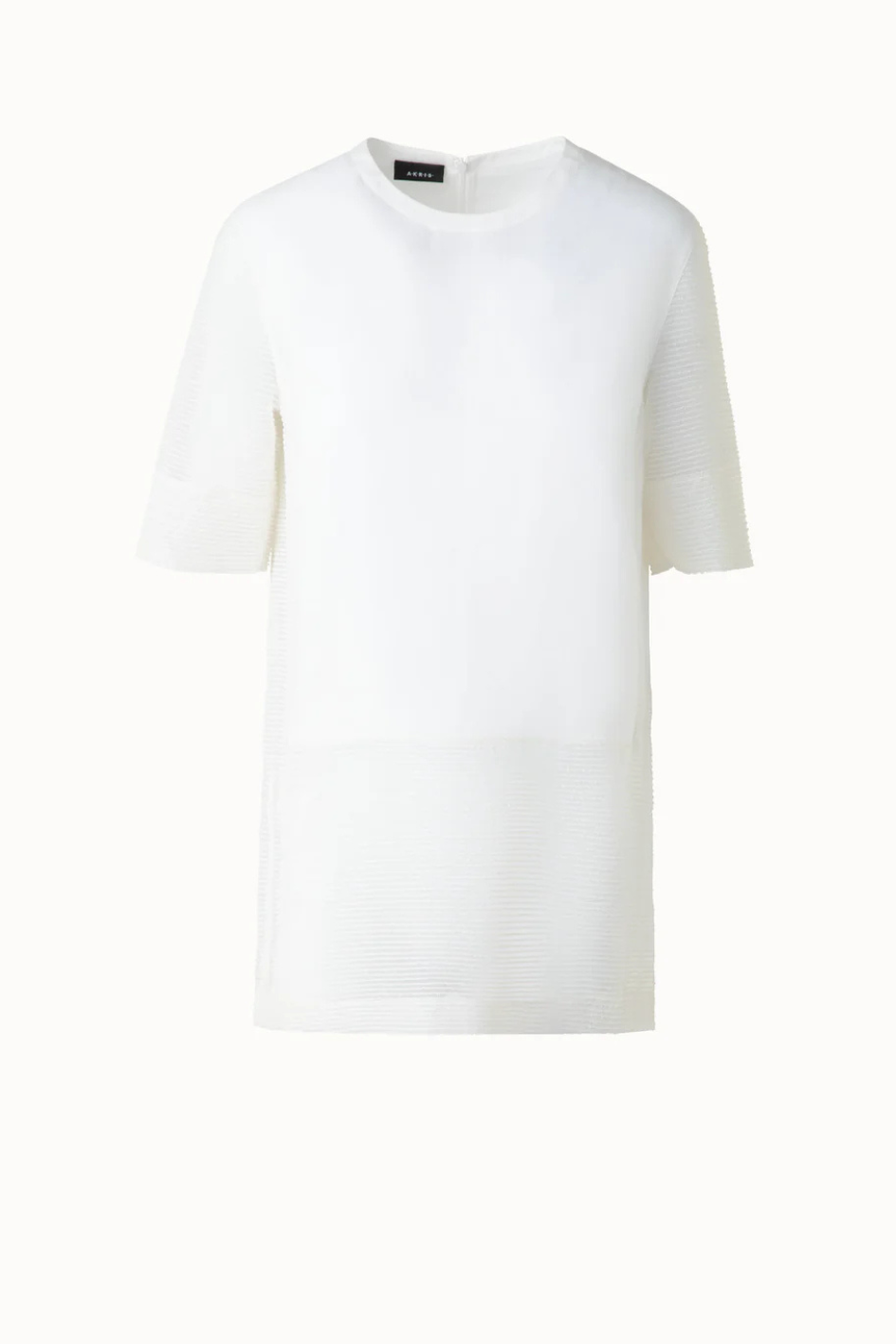 Linen Tunic Blouse with see-through Side