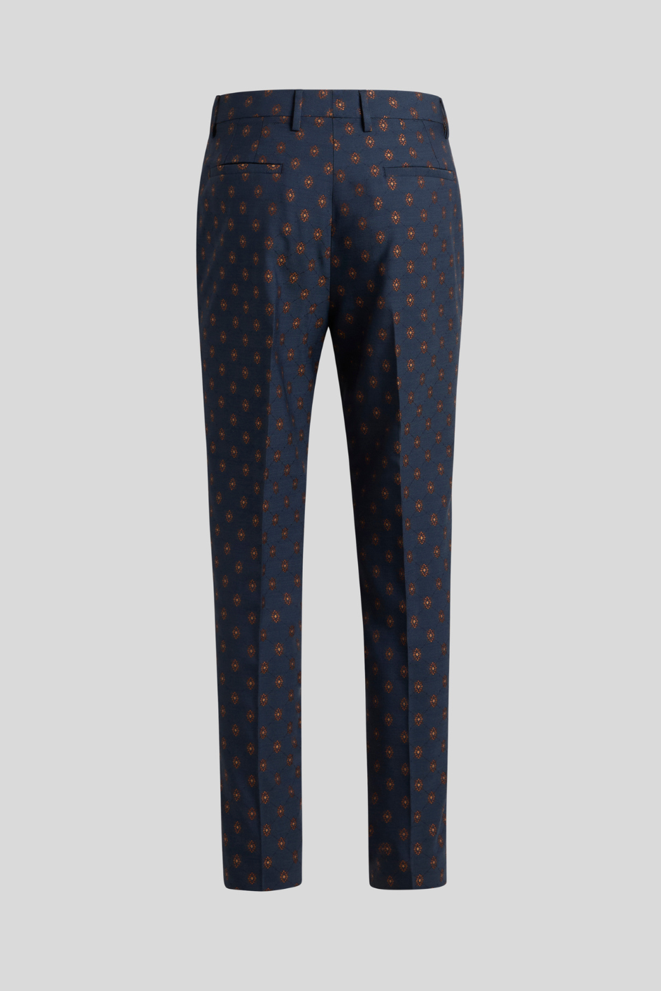 Tailored Jacquard Trousers with Pattern